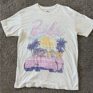 Hollister Cream and Pink Barbie Convertible Tee